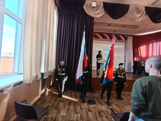 Знаменная группа ВПК "Рекрут" приняла участие в торжественном мероприятии