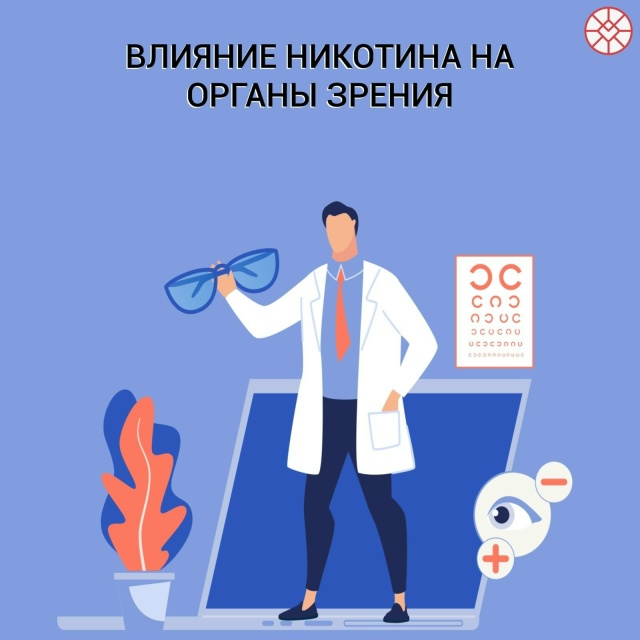 Влияние никотина на зрение